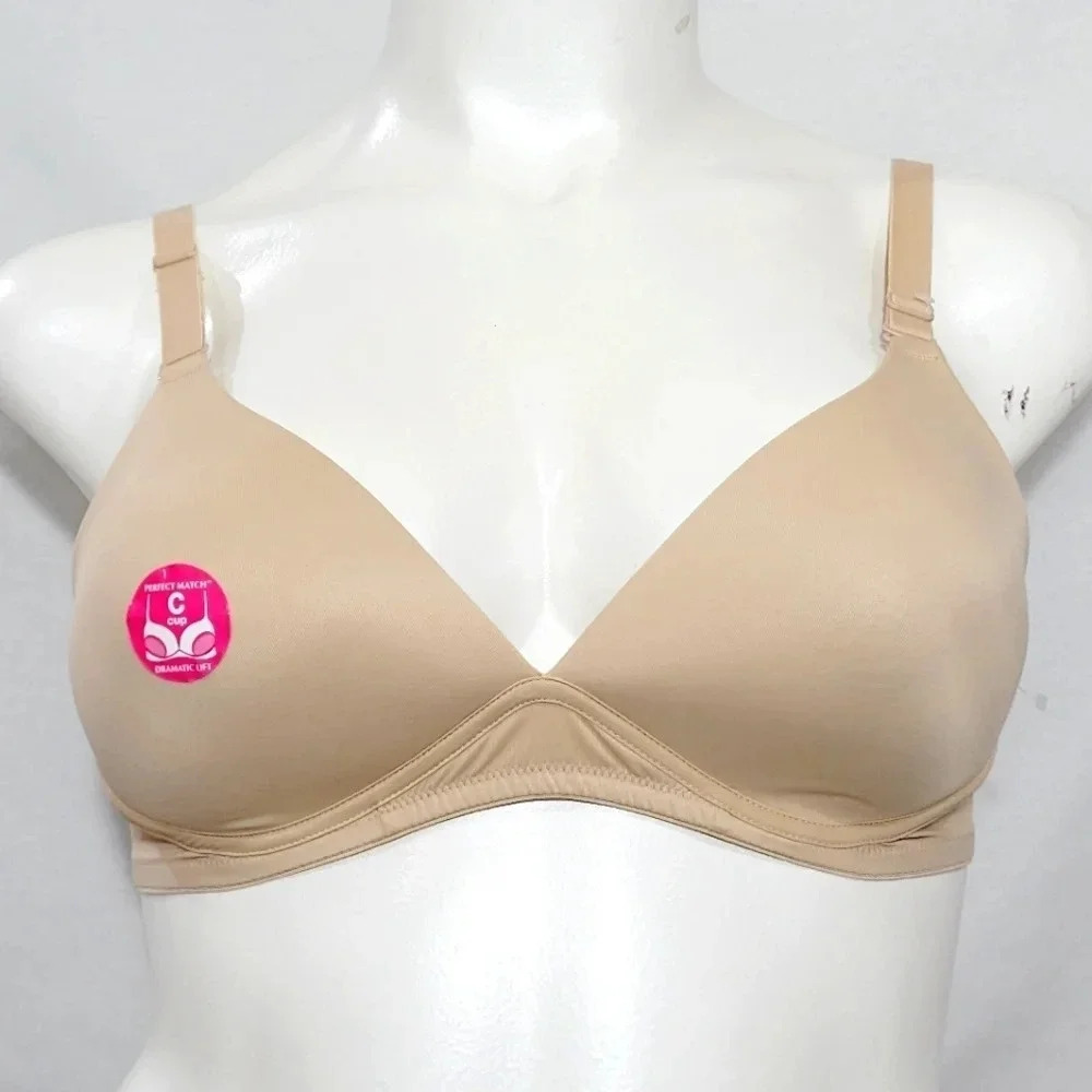 38C Hanes HC58 Lift Perfection Wire Free Bra Nude NWT